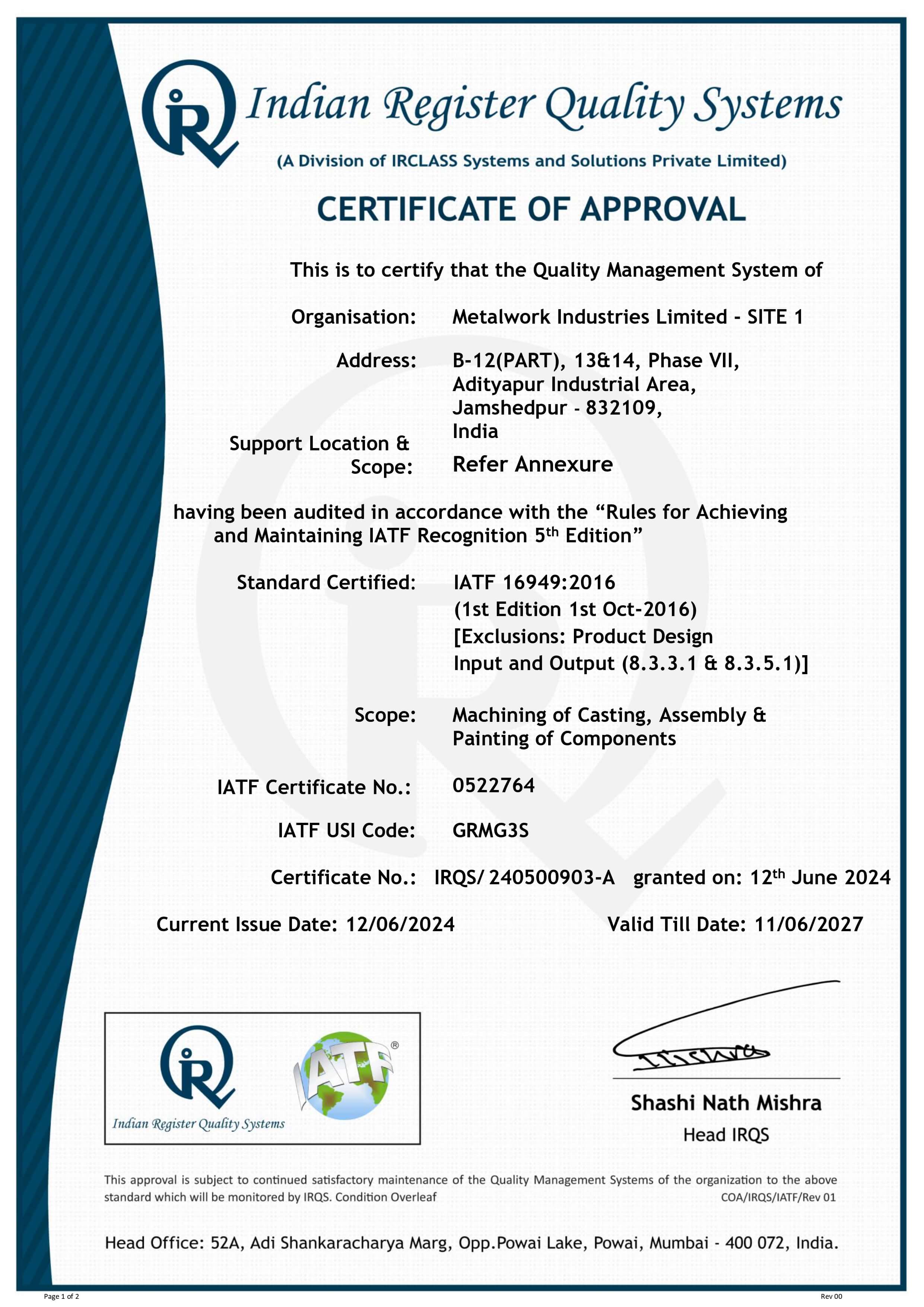 Customers appreciations